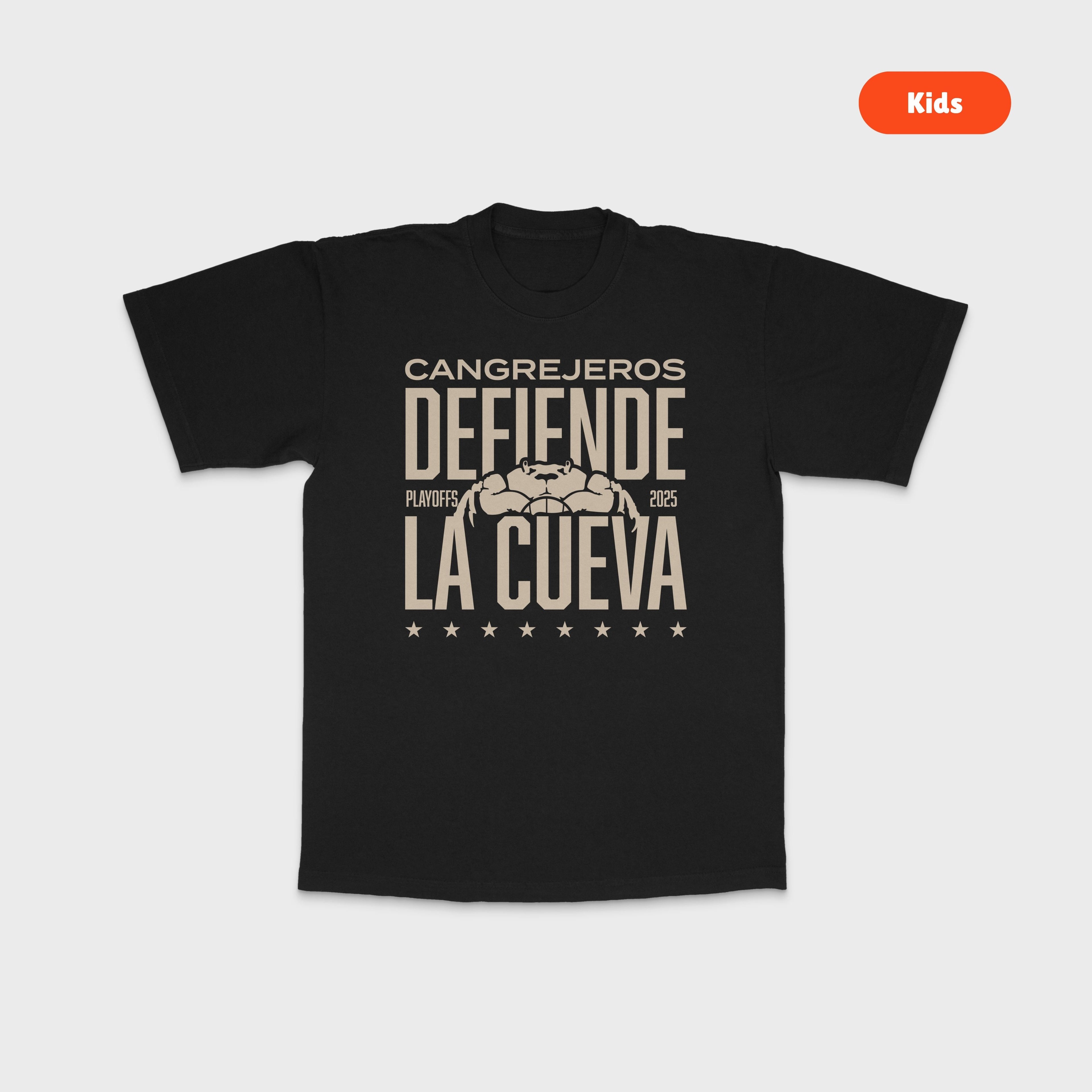 Cangrejeros Kids Defiende La Cueva T-Shirt